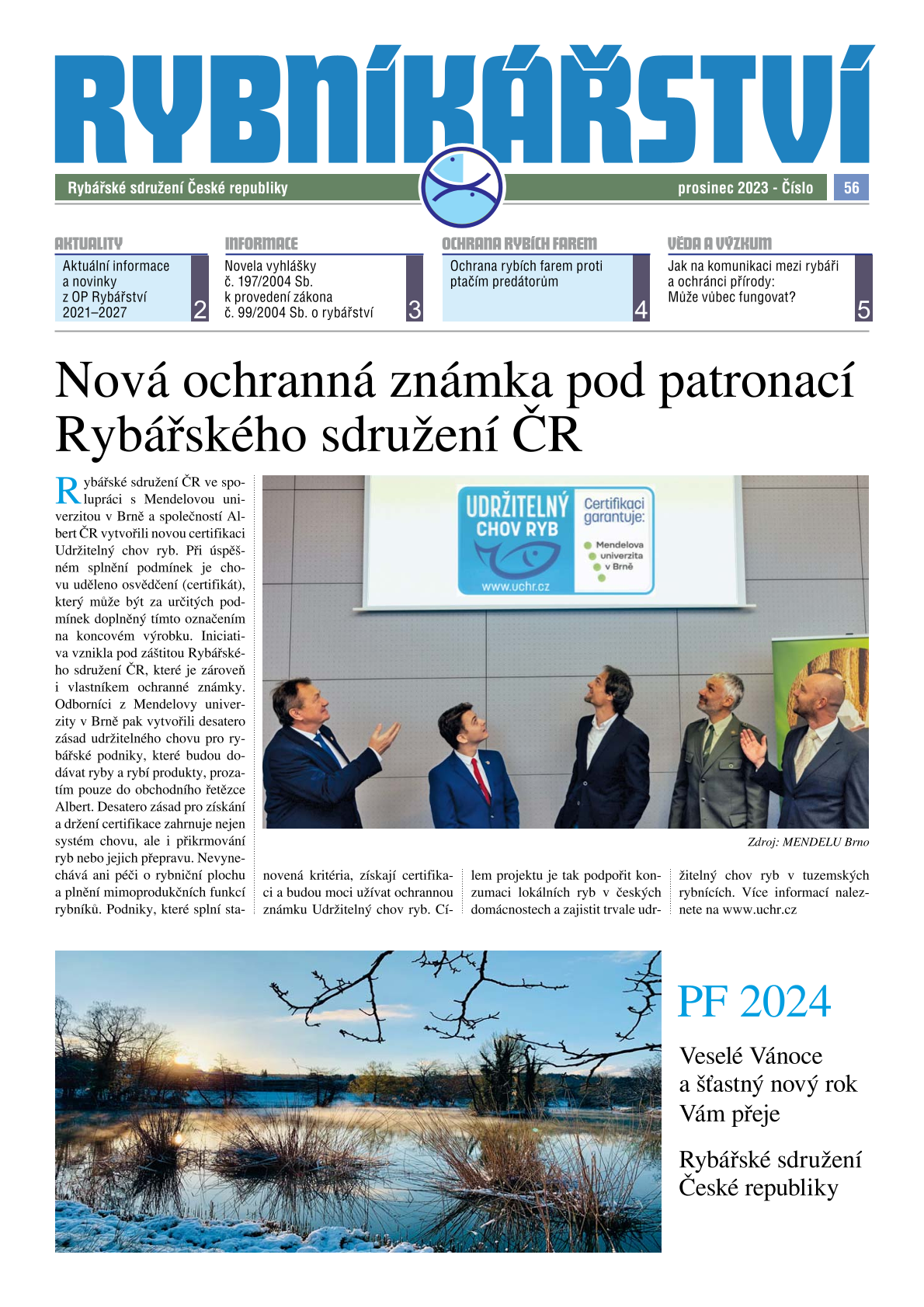 Rybníkářství 56. číslo, prosinec 2023